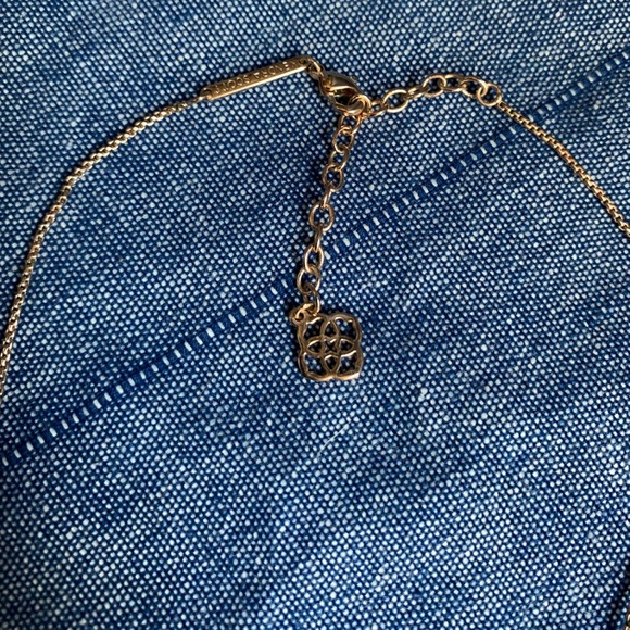 Kendra Scott Dichroic Rose Gold Leanor Necklace